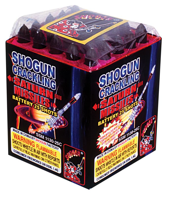 Crackling Saturn Missile 25 Shots